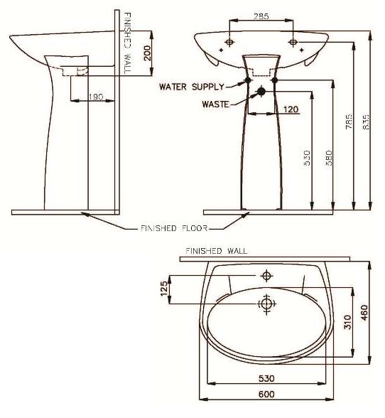 ban-ve-chau-rua-lavabo-svw2310605xn01-svh2310s300n01 Bản vẽ lavabo Nahm SVW2310605XN01+SVH2310S300N01