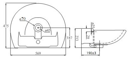 Bản vẽ lavabo VI5 Viglacera