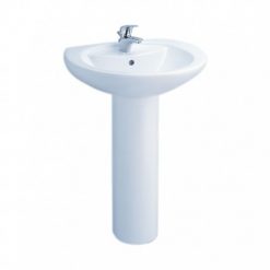 Chậu Lavabo COTTO C0107/C411 Chân Dài Alice Chậu Rửa Lavabo