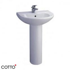Chậu Lavabo COTTO C014/C411 Wedy Chân Dài Chậu Rửa Lavabo