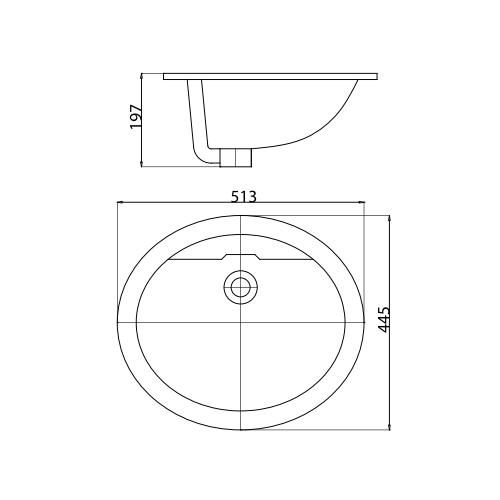 Bản vẽ kỹ thuật chậu rửa mặt CD1