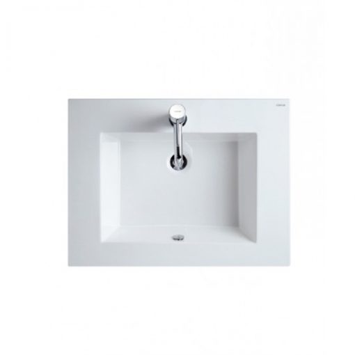 Chậu Rửa Lavabo Bàn Sứ CAESAR LF5032 Liền Bàn Chậu Rửa Lavabo