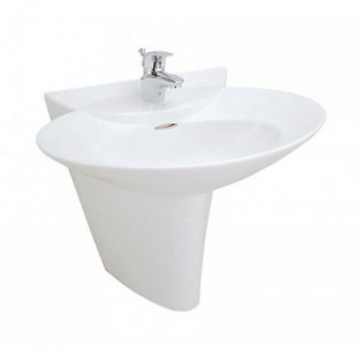 Chậu Lavabo TOTO LHT908C Treo Tường Chân Ngắn Chậu Rửa Lavabo