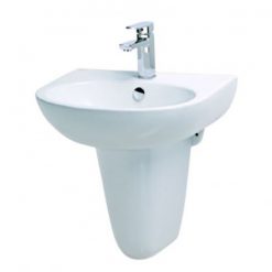 Chậu Lavabo Caesar Chân Ngắn L2152/P2443 Chậu Rửa Lavabo