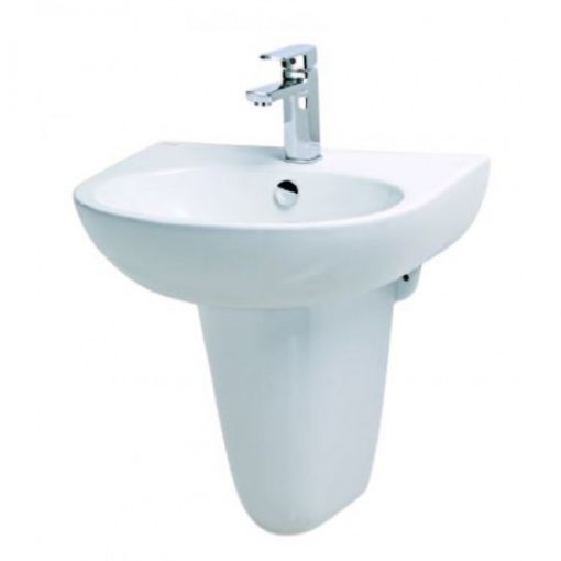 Chậu Lavabo Caesar Chân Ngắn L2152/P2443 Chậu Rửa Lavabo