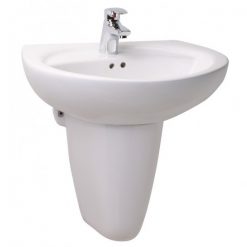 Chậu Rửa Lavabo CAESAR Kèm Chân Treo L2220/P2443 Chậu Rửa Lavabo