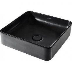 Chậu Lavabo COTTO C00341(MBK) Đặt Bàn Sensation Square Đen Mờ Chậu Rửa Lavabo