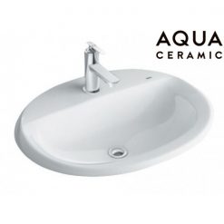 Chậu Rửa Lavabo Inax AL-2395V Dương Vành Aqua Ceramic Chậu Rửa Lavabo