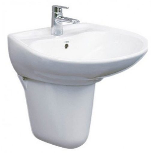 Chậu Lavabo TOTO LHT300CR Treo Tường Chân Ngắn Chậu Rửa Lavabo