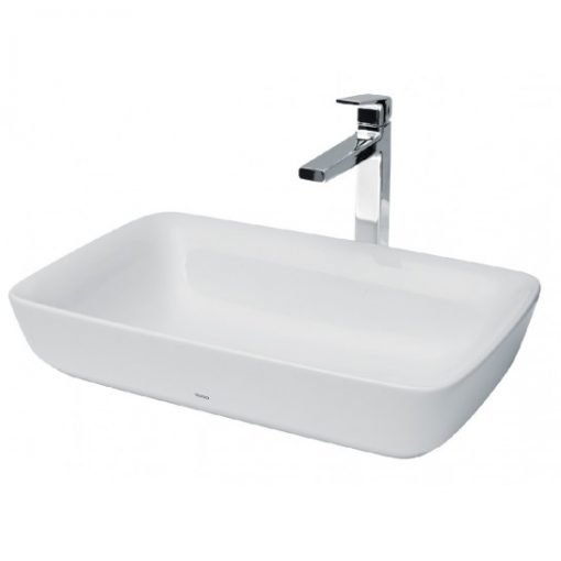 Chậu Rửa Lavabo TOTO PJS06WE#MW Đặt Bàn Trắng Mờ Chậu Rửa Lavabo