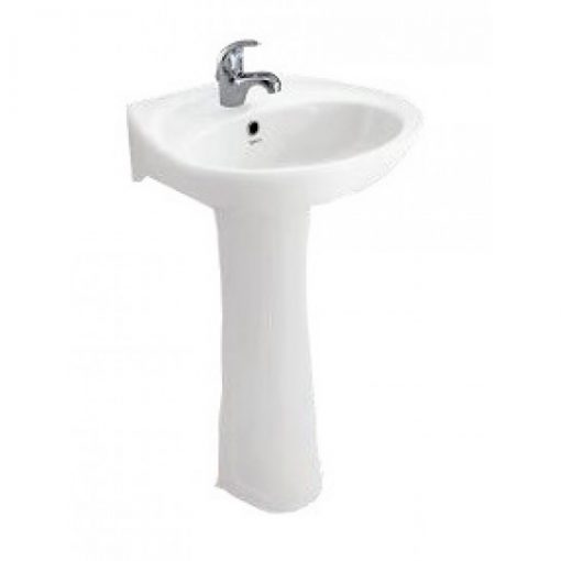 Chậu Lavabo Viglacera BS409/VI1T Chân Dài Chậu Rửa Lavabo