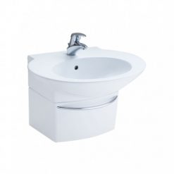 Chậu Rửa Mặt Lavabo COTTO SC01027 Charisma Chân Ngắn Chậu Rửa Lavabo